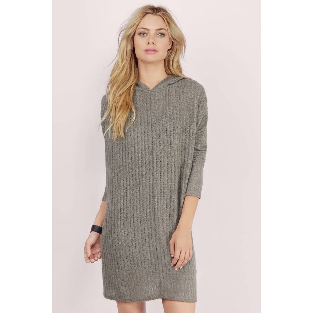 TOBI Lived In Ribbed Sweater Hoodie - Picture 1 of 4
